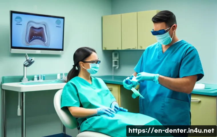 치과위생사 취업 필수 조건 - A modern dental hygiene classroom scene showing a diverse group of adult students wearing scrubs and...